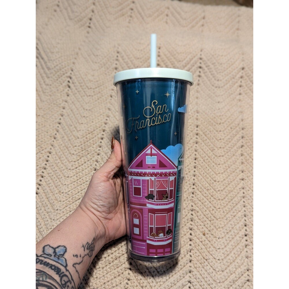 Starbucks San Francisco CA City Blue Venti Tumbler‎